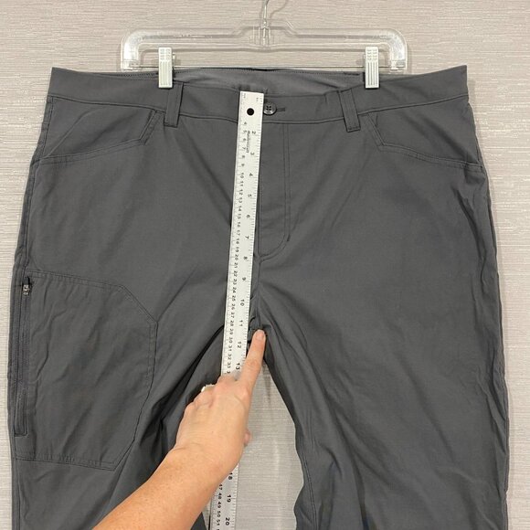Eddie Bauer Fleece Lined Tech Pants Mens 40 x 30 Gray Water Repellent Insulated - Picture 13 of 14
